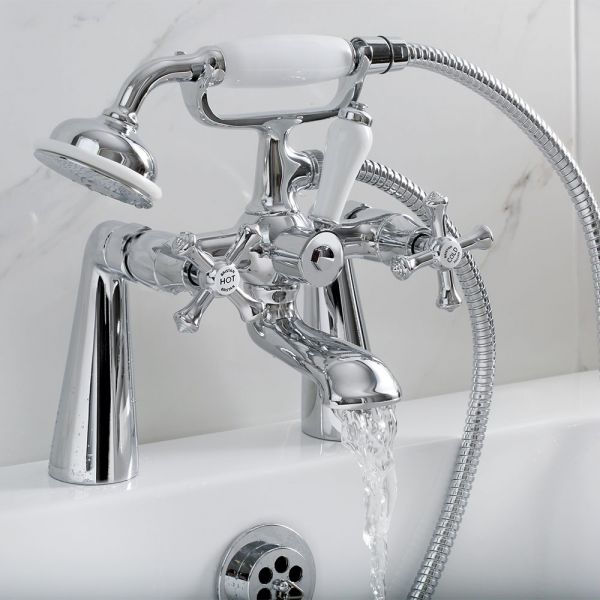 Bristan Colonial Chrome Bath Shower Mixer Tap #2