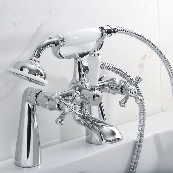 Bristan Colonial Chrome Bath Shower Mixer Tap #3