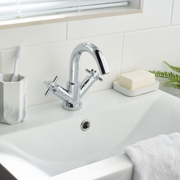 Bristan Decade Chrome Mono Basin Mixer Tap with Clicker Waste #2