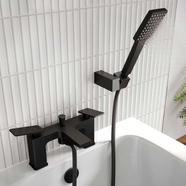 Bristan Delgado Black Bath Shower Mixer Tap #4