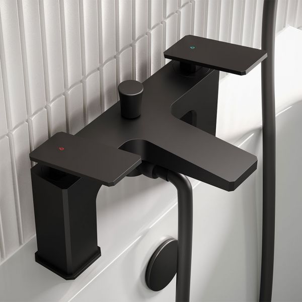 Bristan Delgado Black Bath Shower Mixer Tap #2