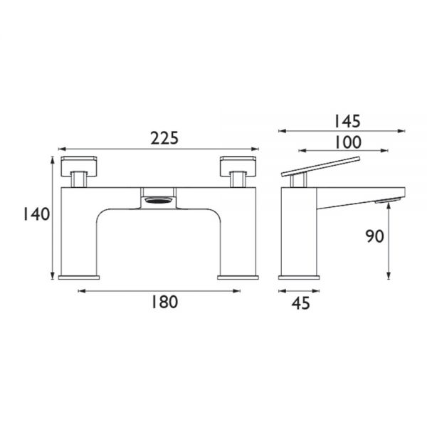 Bristan Delgado Chrome Bath Filler Tap #5