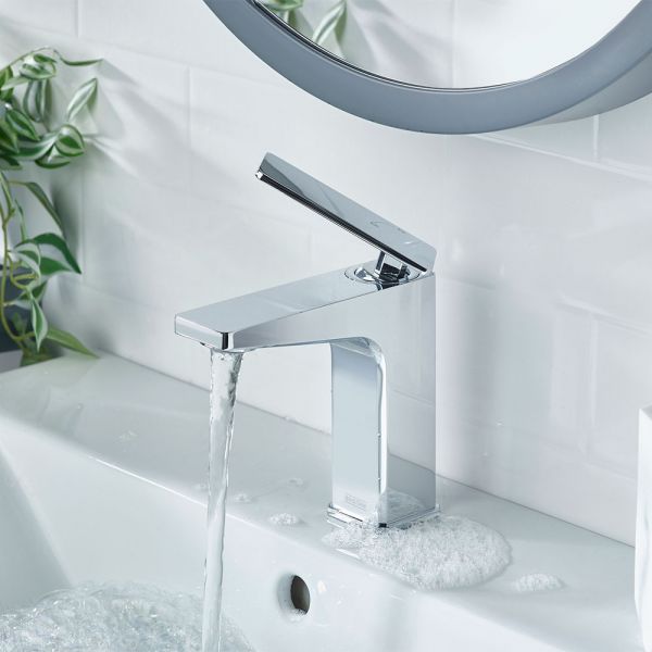 Bristan Delgado Eco Start Chrome Mono Basin Mixer Tap with Clicker Waste #2