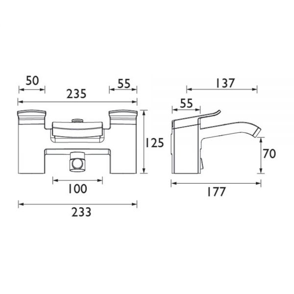 Bristan Descent Chrome Bath Shower Mixer Tap #2