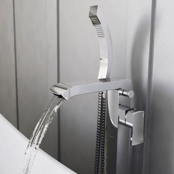 Bristan Descent Chrome Floor Standing Bath Shower Mixer Tap #2
