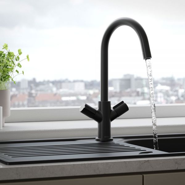 Bristan Fern Black Easyfit  Mono Kitchen Mixer Tap #3