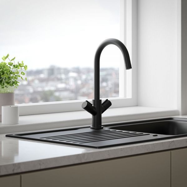 Bristan Fern Black Easyfit  Mono Kitchen Mixer Tap #4