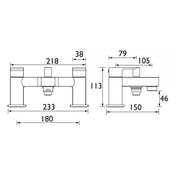 Bristan Frenzy Chrome Bath Shower Mixer Tap #2