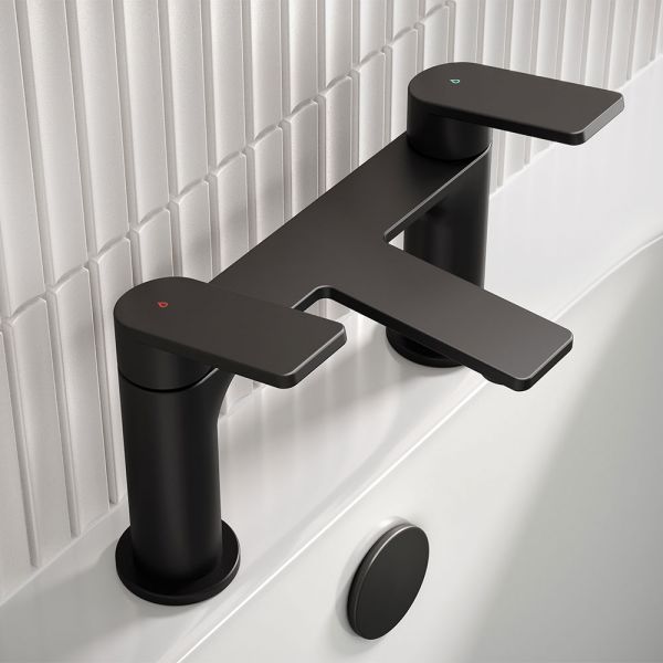 Bristan Frammento Black Bath Filler Tap #3