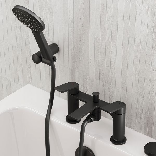 Bristan Frammento Black Bath Shower Mixer Tap #2