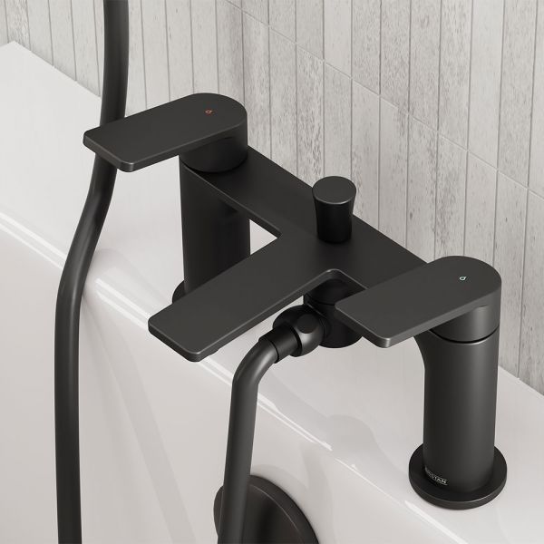 Bristan Frammento Black Bath Shower Mixer Tap #3