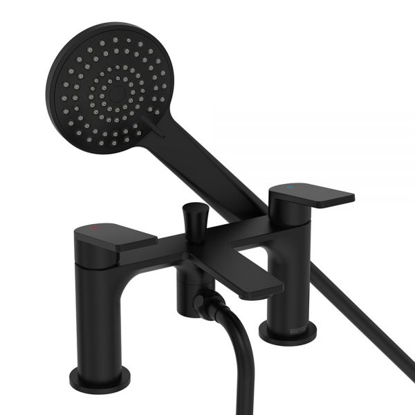Bristan Frammento Black Bath Shower Mixer Tap