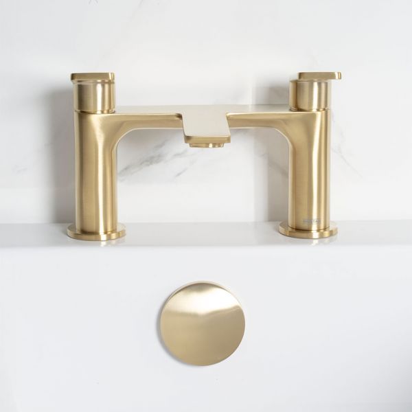Bristan Frammento Brushed Brass Bath Filler Tap #3