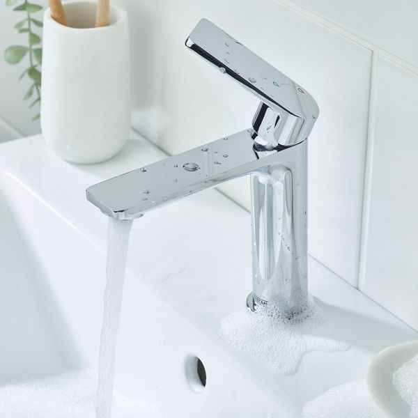 Bristan Frammento Eco Start Chrome Mono Basin Mixer Tap with Clicker Waste #3