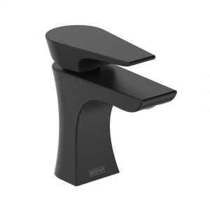 Bristan Hourglass Black Basin Mixer Tap with Waste HOU BAS BLK