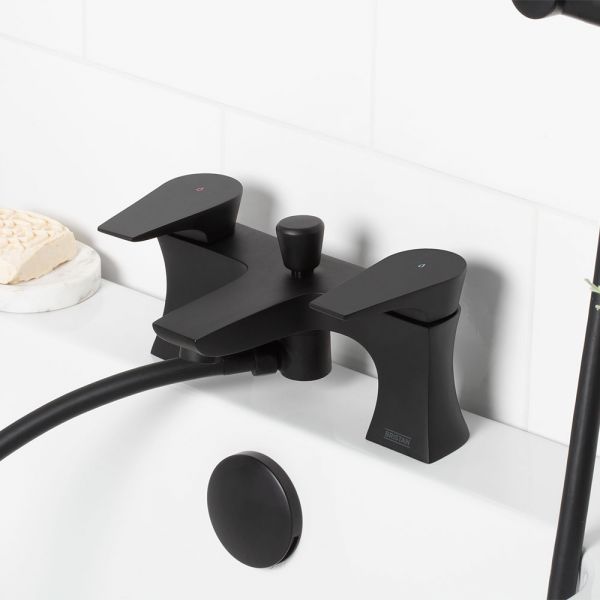 Bristan Hourglass Black Bath Shower Mixer Tap #2