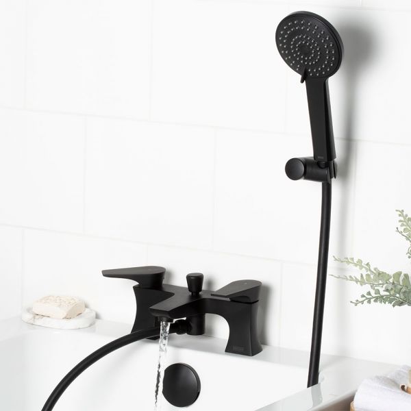 Bristan Hourglass Black Bath Shower Mixer Tap #3
