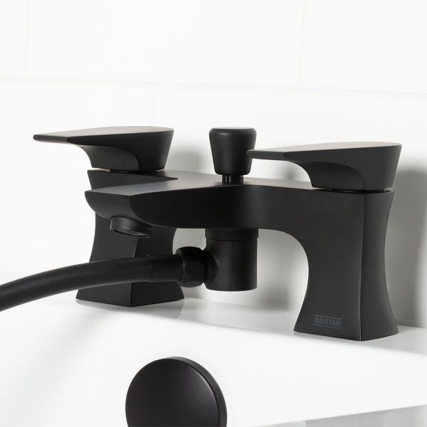 Bristan Hourglass Black Bath Shower Mixer Tap #4