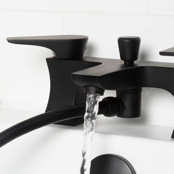Bristan Hourglass Black Bath Shower Mixer Tap #6