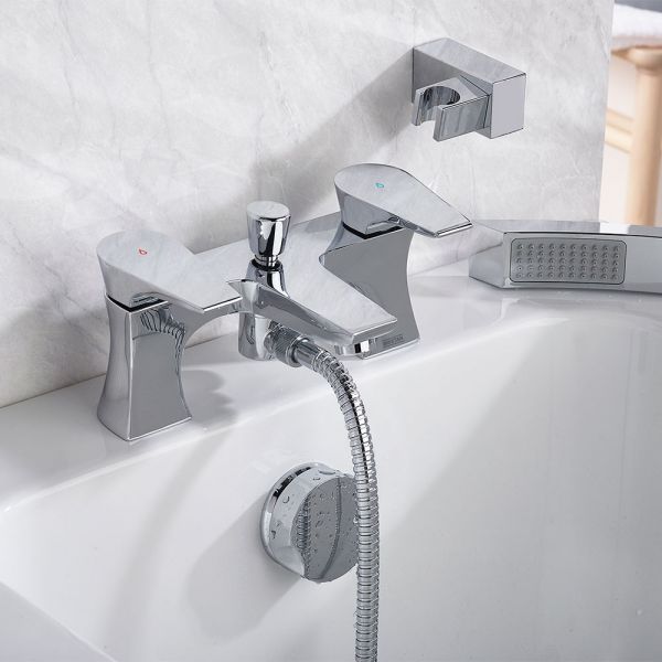 Bristan Hourglass Chrome Bath Shower Mixer Tap #2