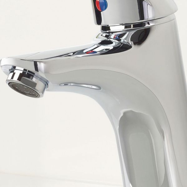 Bristan Java Chrome Mono Basin Mixer Tap with Clicker Waste #2