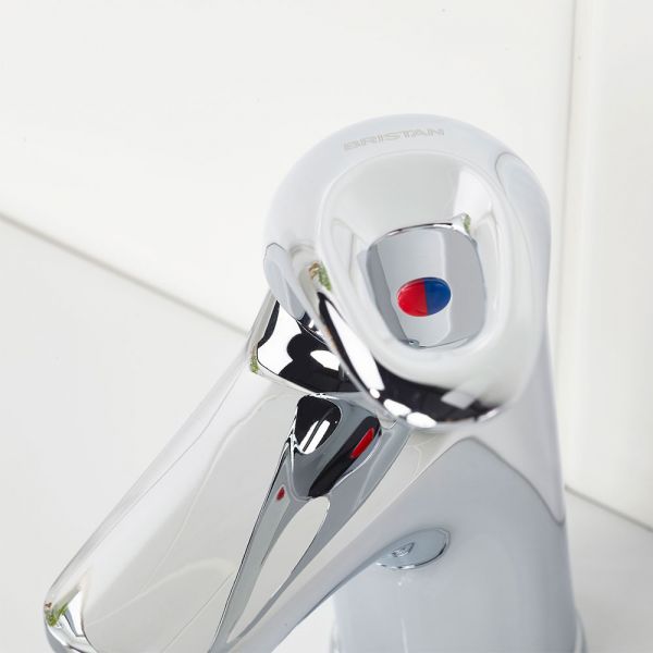 Bristan Java Chrome Mono Basin Mixer Tap with Clicker Waste #5
