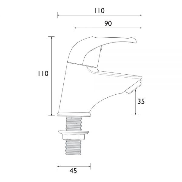 Bristan Java Chrome Basin Pillar Taps #2