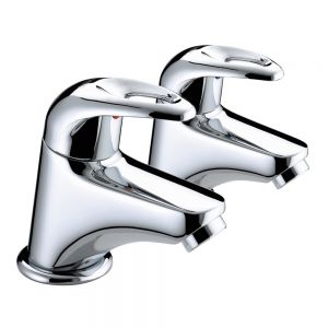 Bristan Java Chrome Bath Pillar Taps