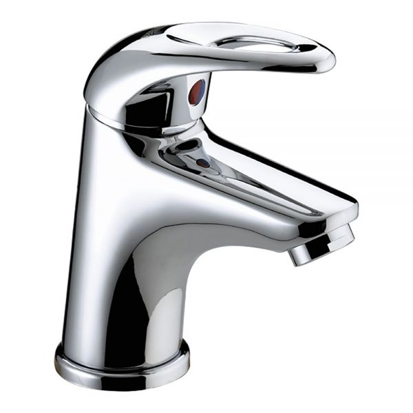 Bristan Java Chrome Mini Basin Mixer Tap with Clicker Waste