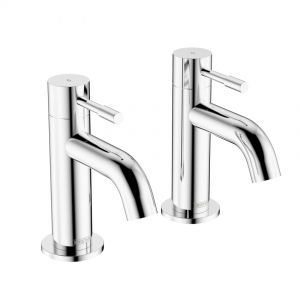 Bristan Mila Chrome Bath Pillar Taps MI 3/4 C