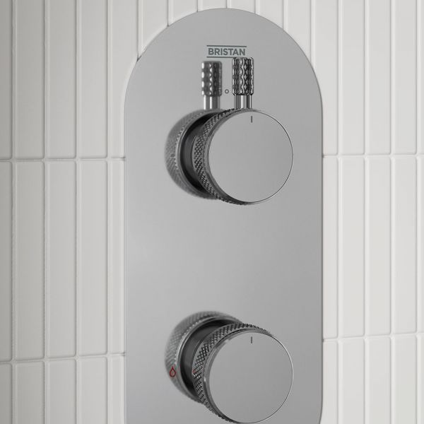 Bristan Molida Chrome Concealed Thermostatic Two Outlet Shower Pack #3
