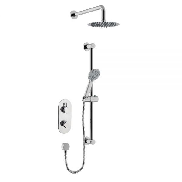 Bristan Molida Chrome Concealed Thermostatic Two Outlet Shower Pack