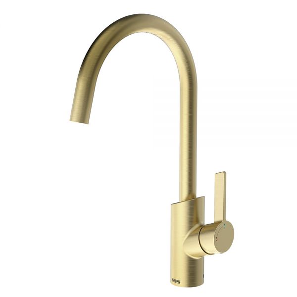 Bristan Maple Brushed Brass Easyfit Mono Kitchen Mixer Tap