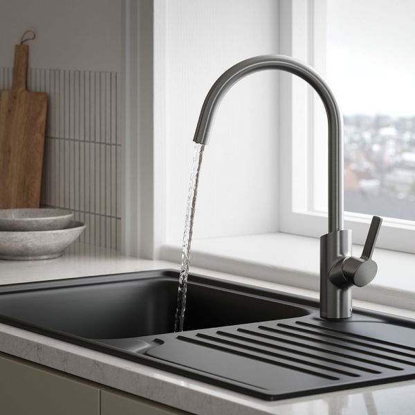 Bristan Maple Gunmetal Easyfit  Mono Kitchen Mixer Tap #4