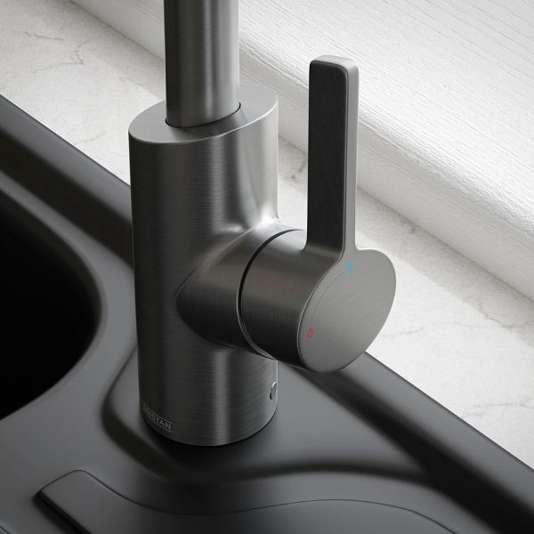 Bristan Maple Gunmetal Easyfit  Mono Kitchen Mixer Tap #5
