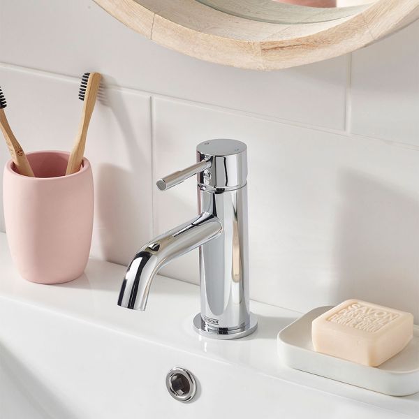 Bristan Mila Chrome Mono Basin Mixer Tap with Clicker Waste #4
