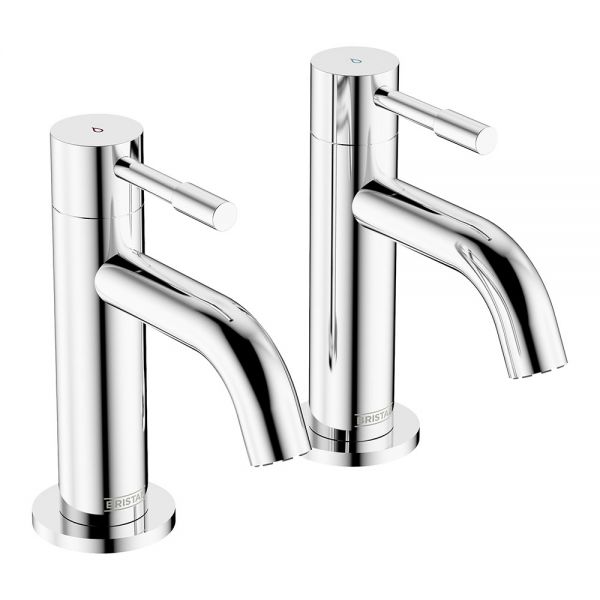 Bristan Mila Chrome Basin Pillar Taps