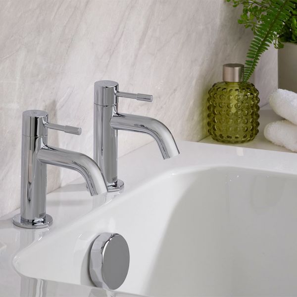 Bristan Mila Chrome Bath Pillar Taps #2