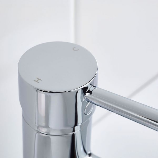 Bristan Mios Chrome Mono Basin Mixer Tap with Clicker Waste #3