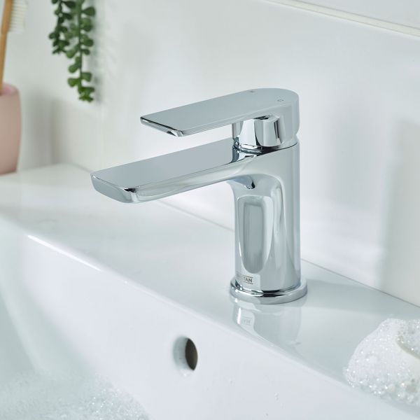 Bristan Napoli Chrome Mono Basin Mixer Tap with Clicker Waste #2