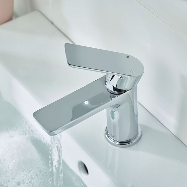 Bristan Napoli Chrome Mono Basin Mixer Tap with Clicker Waste #3