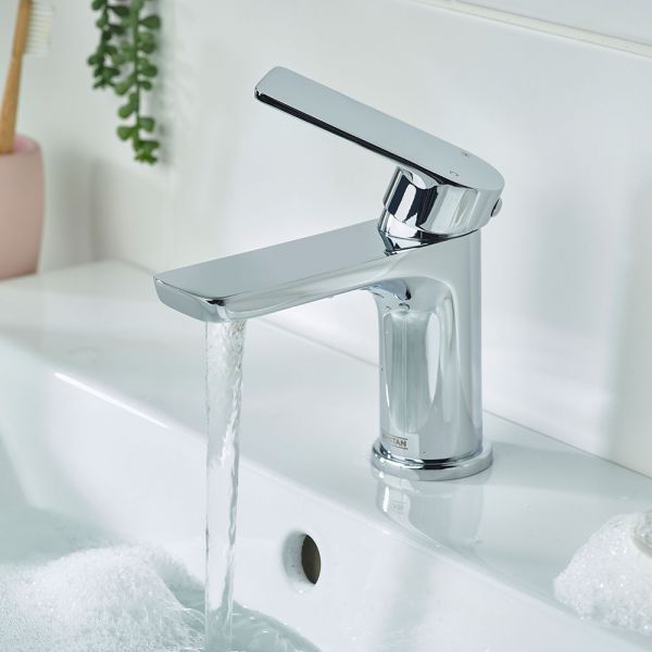 Bristan Napoli Chrome Mono Basin Mixer Tap with Clicker Waste #4