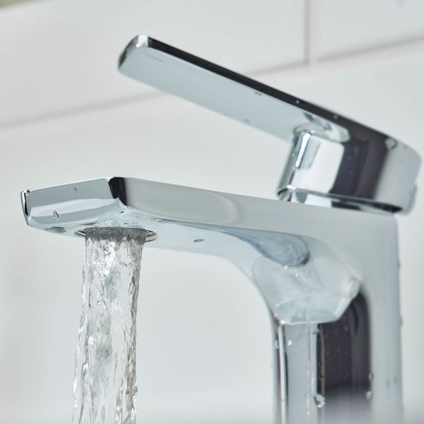 Bristan Napoli Chrome Mono Basin Mixer Tap with Clicker Waste #5