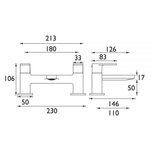 Bristan Napoli Chrome Bath Filler Tap #2