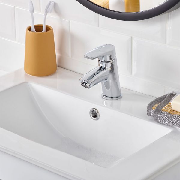 Bristan Orta Chrome Mono Basin Mixer Tap with Clicker Waste #2