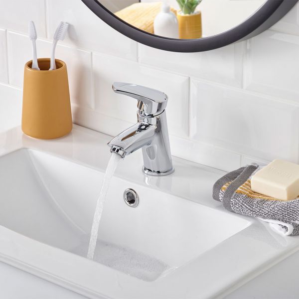 Bristan Orta Chrome Mono Basin Mixer Tap with Clicker Waste #3