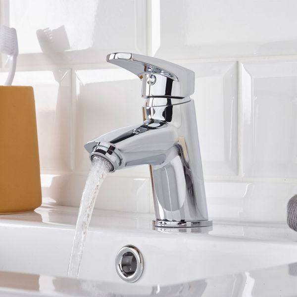 Bristan Orta Chrome Mono Basin Mixer Tap with Clicker Waste #5