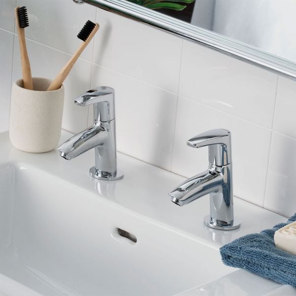 Bristan Orta Chrome Basin Pillar Taps #4