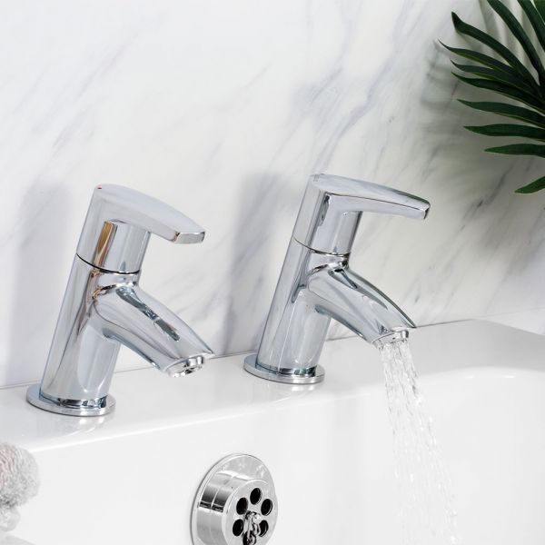 Bristan Orta Chrome Bath Pillar Taps #2