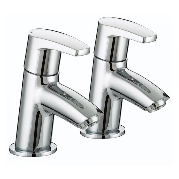 Bristan Orta Chrome Bath Pillar Taps